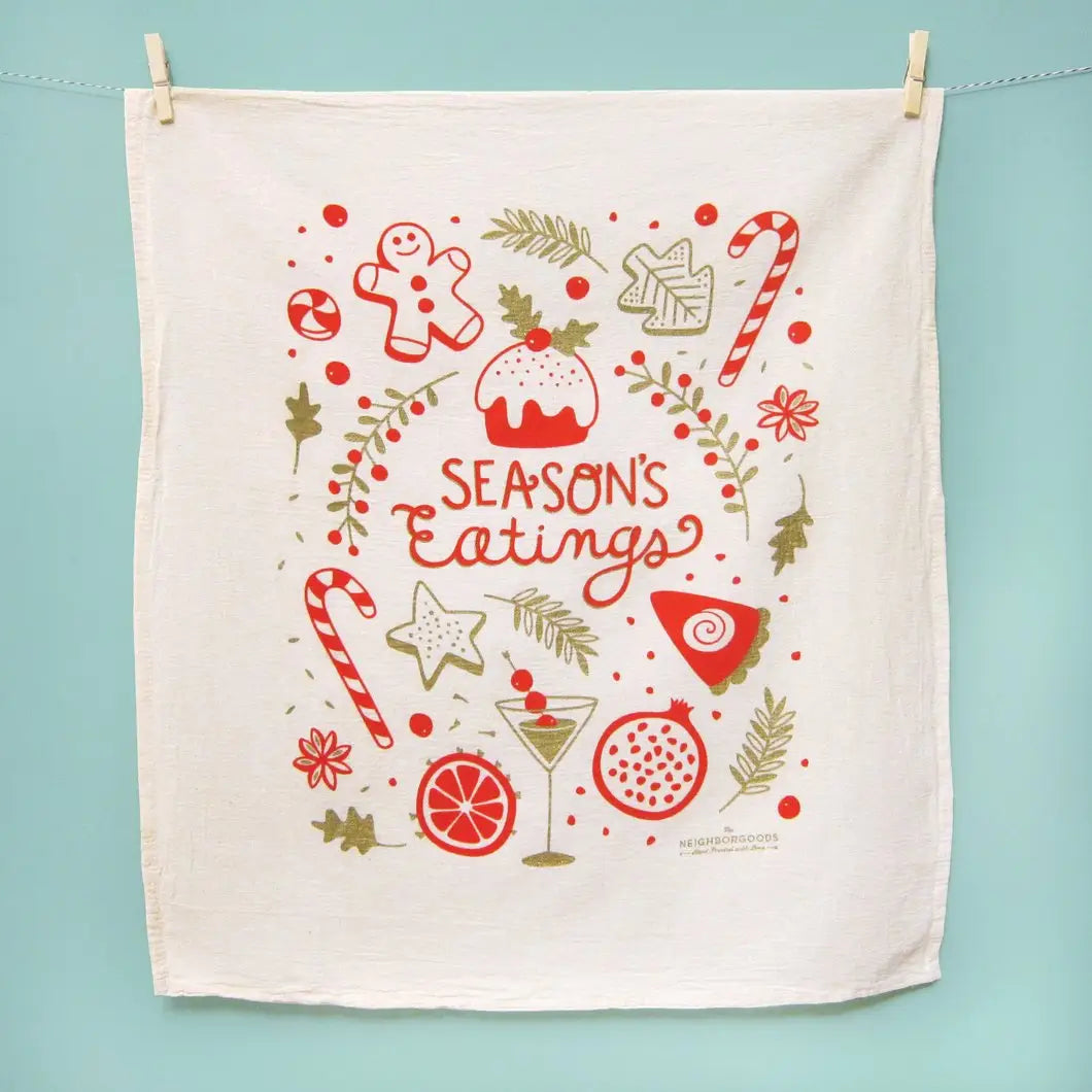 Seasons Eatings Holiday Tea Towel
