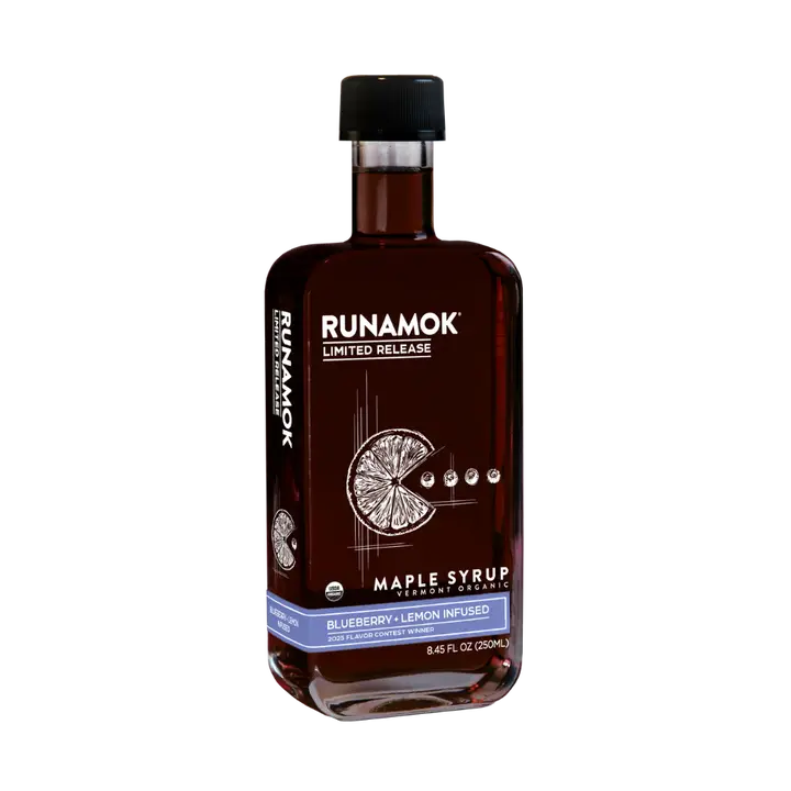 Blueberry + Lemon Infused Organic Maple Syrup
